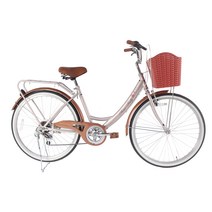 23년형 베리벨로 프라임레이디 24-26인치 여성용자전거 클래식자전거, C. 완벽조립, b. 터지지않는 타이어(타누스타이어), 2. 26인치 화이트