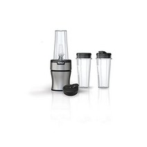 닌자 BN301 Nutri-Blender Plus 소형 개인용 블렌더 900-피크 와트 모터 실버