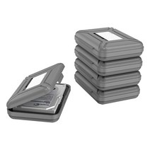 ORICO 3.5인치 HDD/SSD용 하드 드라이브 케이스 5팩 휴대용 보호 스토리지 박스 정전기 방지 및 충격 -PHX5S, 단일옵션, 단일옵션