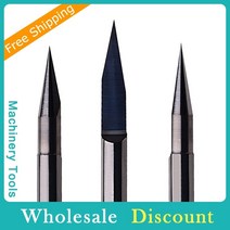pcb 금속 절단 가공46 mm PCB 조각 비트 V 모양 팁 엔드 밀 CNC 라우터 1 개 텅스텐 카바이드 3D 밀링 커, 02 H 6mm_07 VB-A25-T02