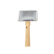 개 헤어 리무버 빗 애완 동물 고양이 머리 흘리기 브러시 나무 손잡이 강아지 손질 긴 청소 용품, [01] S