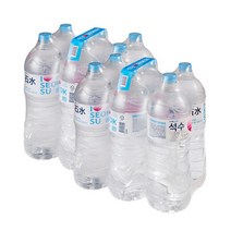 하이트진로 석수 2L 12펫 생수 물 안전한 워터 대용량 먹는샘물 병 국산