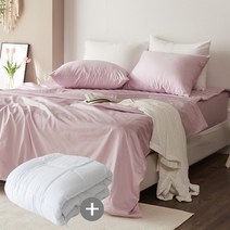 60수사틴 순면 누빔이불커버패드이불솜세트EK 핑크.에스데코