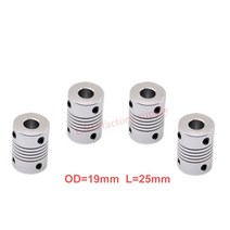 공구 전기자재 베어링 뜨거운 10 개/몫 D19L25 5x8mm CNC 모터 턱 샤프트 커플러 유연한 커플 링 OD19x25mm 도매 Dropshipping 3/4/5/6/6.3, [18] 8 X 6.35