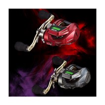 [은성사] 비전 LCD /수심측정 베이트릴 한치용 릴 갑오징어 쭈꾸미용/ 다크그레이 레드, 다크그레이(우핸들)