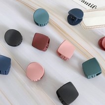 고래백화점 미니미 헤어집게핀 앞머리 고정용 헤어핀, 블루원형타입