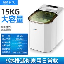 가정용 제빙기 소형 캠핑용 얼음 만드는 기계 캠핑 미니 휴대용 카페, 냉풍 + 수동 + 9개 + 화이트