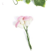 100 개몫 다채로운 인공 미니 버섯 모델 요정 정원 식물 액션 피규어 미니어처 공예 장식 말뚝 공예, 분홍