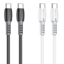 보로폰 100W PD C to C 고속충전 케이블 1m 노트북 태블릿 스마트폰 삼성, 블랙