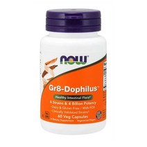 NOW Foods 나우푸드 Gr8 Dophilus 4 Billion 식물성 60정 2팩 그르8 도필루스