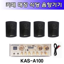 매장 식당 카페 프렌차이즈 앰프 스피커 빅보스 KAS-A100 스피커 4개