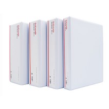 A4 백색 3사다리 바인더 SPOT BINDER 투명포켓 표지, A4 백색 3사다리 바인더 7cm BW777