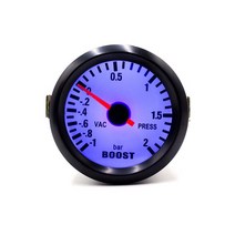 YOMI 기계식 자동차 터보 부스트 2 52mm 블랙 블루 게이지 1 바, 1.육군 녹색