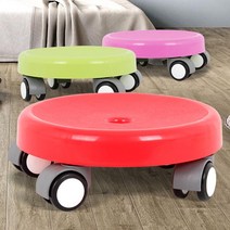 아카시아리빙 이동 청소 작은 걸레질 의자 도구 바퀴 우레탄 식 달린 방걸레 9W50169E, 1개, 본상품선택