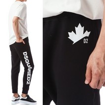 DSQUARED2 [명품]디스퀘어드 화이트 사이드로고 트레이닝 배기팬츠74KB0557 S74K B055..