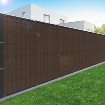 테라스가림막 담장 가리개 울타리펜스 담벼락 난간대 휀스 윈드 스크린 헤비 듀티 스크린, 맞춤형, 갈색