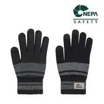 네파 방한용품 블랙와펜 니트장갑 (논슬립도트처리/스마트폰 터치가능)