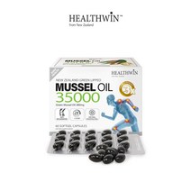 뉴질랜드 healthwin 초록입홍합오일 35000mg 60캡슐, 5개, 5개