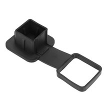 견인 고리 2 인치 트레일러 히치 커버 플러그 캡 고무 2 인치 수신기 클래스 3 4 5 for toyota ford 지프 chevrolet nissan dodge ram, 검은색