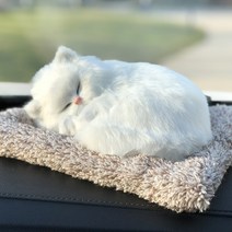 숯 먹고 잠자는 강아지 고양이 제습인형, 15. 흰색냥이