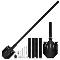 다기능 휴대용 캠핑카 생존장비 야외공구세트, 다인오디오 블랙 주걱 126cm