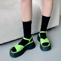 다미님 [통굽6cm/225~250]키높이 샌들 가보시 가죽 레더 스웨이드 린넨 스트랩 스트링 쿠션 샌들 아쿠아 여행 벨크로 플랫슈즈 로퍼 구두 워커 부츠 지퍼 봄 여름 디캡-신발