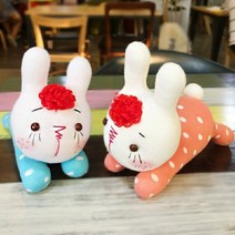 주근깨 빨강머리 토끼 래비앵 양말인형, 블루