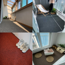 타이탄 잘라쓰는 DIY 현관 매장 사무실 업소용 출입구 발코니 신발장 롤 바닥 베란다 코일 매트, 레드(레드+블랙투톤), 내부용 두께15mm(60X1cm), 1개