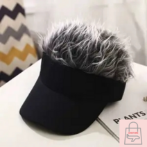 남자 가발 모자 부분 정수리 남성 일체형 머리카락 패션, H