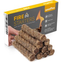 차콜스타터 볼케이노화로대 왁스 헴프 파이어 10개 방수 숯 다목적 야외 응급 처치 키트