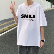 스마일빅멘트 오버핏 반팔티