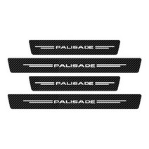 튜닝 용품 팰리세이드 4 개 자동차 도어씰 임계 값 매트 스티커 탄소 섬유 보호 데칼 현대 악세사리 인테리어, For Palisade