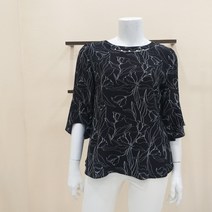 후라밍고 목선비즈블라우스(F40192240/블랙)