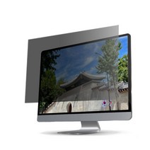 나노블라인드 사생활보호 정보보안필름 모니터 커브드 모니터 전사이즈 프라이버시필름 화면보호필름, 21(411x314), 1개