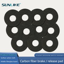 카본 섬유 시트 맞춤형 CNC 커팅 탄소 드래그 와셔 1 개 1.0mm 낚시 릴, 02 14x8x1.0mm