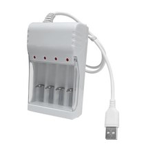 배터리 충전 voxlink usb 출력 aaaaa 용 8 슬롯 원격 제어 마이크 카메라, 01 White_01 USB