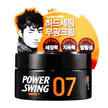 $40 헤어에센스 【미쟝센 파워스윙 크림 왁스07 80g-무광크림】 헤어스타일, 1, 본상품선택
