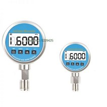 진공 게이지 테스터기 압력계 정밀 정확도 지능형 디지털 압력 물 유압 공기 충격 방지, 0-10Mpa, 60mm 1 Precision