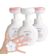 버블버블 플라워 꽃모양 플라워 핸드워시 폼 거품 용기 디스펜서, 화이트 꽃 디스펜서(용액없음), 1개