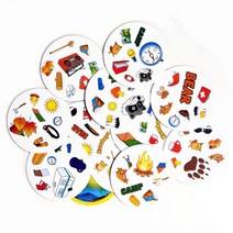 보드게임 spot board games mini style for kids like it 클래식 교육 카드 영어 버전 홈 파티 재미 타로 게임, 캠핑