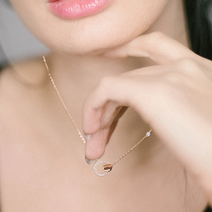 조이아주얼리 루나 이클립스 목걸이( Lunar Eclipse Necklace ) 14K/18K 화이트 로즈 옐로우 골드 목걸이 조이아 주얼리