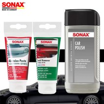 독일 SONAX 기스 복원 3종 1세트 프리미엄광택제 카폴리쉬 스크래치리무버 컴파운드