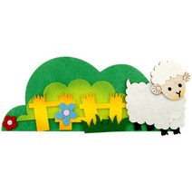 쥬쥬 4000 펠트 생각하는양 - 게시판꾸미기 환경미화 환경판