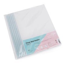 투명쫄대화일 5매 1set A4쫄대파일 투명화일 라운드쫄대화일 사무용품