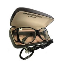 방사선 안경 보안경 안전 엑스레이 보호 고글 납안경, 0.75 납 등가 평면 거울, 1개