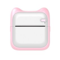 휴대용 미니 포토 프린터 BT 포켓 열전사 감열식 저널 메모 용지 인쇄, 02 Pink