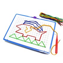 3세 손힘 소근육발달 실꿰기 보드 장난감 영유아교구 참을성 바늘꿰기