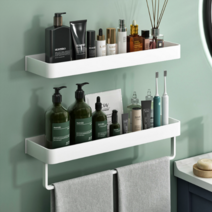 알뜰살림 고급형 알루미늄 욕실선반 정리대, 퓨어 화이트, 일반형 30cm, 1개