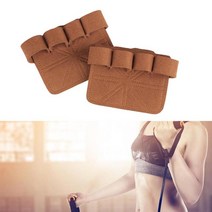 역도벨트 역도용품 1Pair Weight Lifting Workout Fitness Gloves Palm Protection for Exercise Gym, 01 Brown