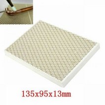 바베큐 그릴 숯 구이 세라믹 벌집 납땜 보드 다중 크기 보석 가열 페인트 인쇄 건조 도구 플레이트 보석 가공 만들기 도구, 정사각형 135x95x13mm